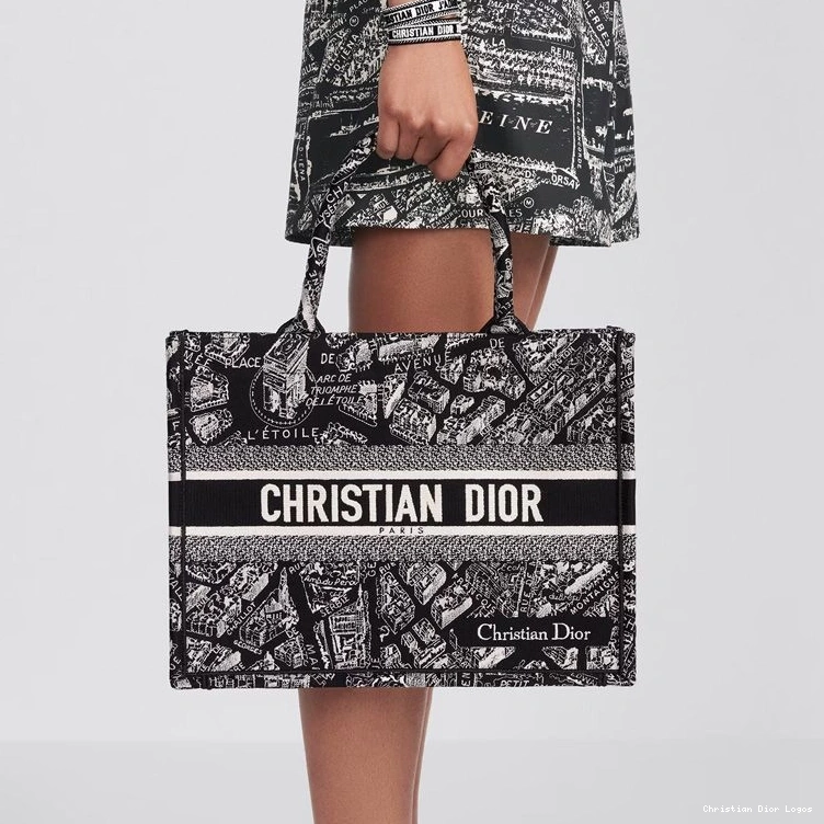 Cheap Motif Tote Canvas Dior Paris Plan Book de Black 0731 Luxury